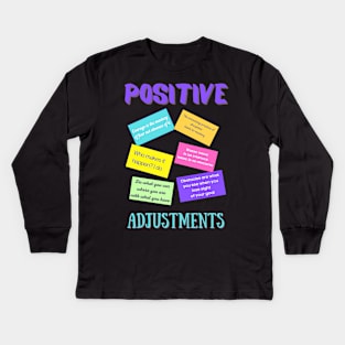 Motivational Positive Quotes | Positive Quotes For Anyone Facing Challenges Kids Long Sleeve T-Shirt